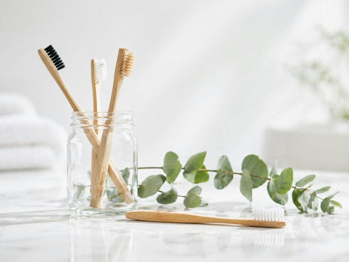 Aloe vera and peace lily as organic skincare indoor plants on a bathroom shelf